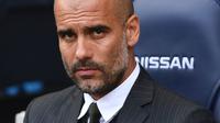 Manajer Manchester City asal Spanyol, Josep Guardiola. (AFP/Paul Ellis)