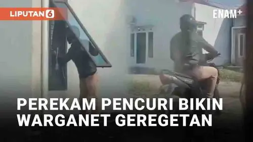VIDEO: Viral Pencuri Beraksi di Rumah Tetangga, Perekam Bikin Warganet Geregetan