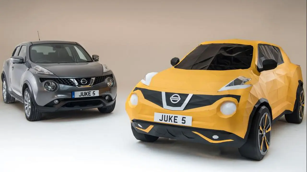 Seniman Inggris Buat Nissan Juke dengan Teknik Origami