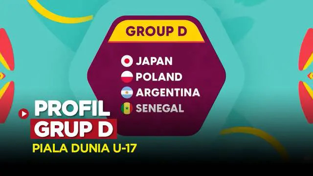 Berita video, Grup D Piala Dunia U-17 2023 yang berisikan 4 yakni Jepang, Polandia, Argentina dan Senegal.