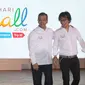 (Ki-Ka) Chairman Mataharimall.com Emirsyah Satar, dan CEO Mataharimall.com Hadi Wenas saat acara peluncuran situs e-commerce MatahariMall.com di Jakarta, Rabu (9/9/2015). (Liputan6.com/Angga Yuniar)