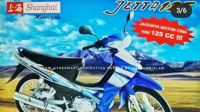 2. Shanghai Jetta 125 yang mirip Yamaha Jupiter