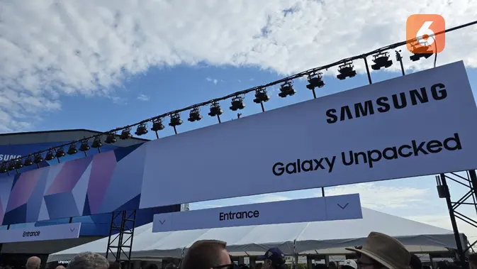 <p>Liputan6.com di Galaxy Unpacked 2025. (Liputan6.com/ Agustinus Mario Damar)</p>