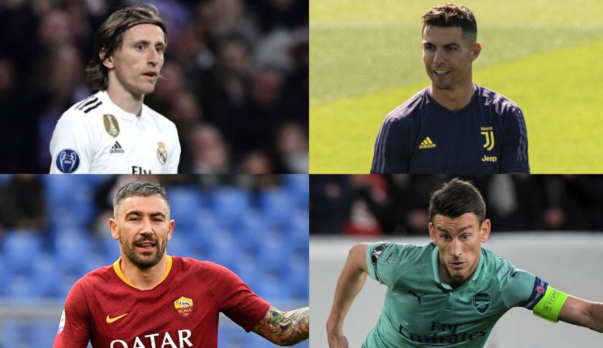 Usia tak performa membuat pesepak bola menjadi luntur. Begitupun dengan pesepak bola eropa yaang di usia uzur masih mampu berpenampilan apik sehingga membuat harga pasar mereka tetap baik. (Kolase Foto AFP)