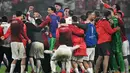 Kemenangan atas Austria mengantar Turki melaju ke babak delapan besar Euro 2024 dan akan menantang Belanda yang lolos usai menumbangkan perlawanan Rumania. (JAVIER SORIANO/AFP)