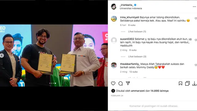Tak cuma bentuk badannya, model rambut hingga pilihan pakaian Ammar Zoni juga tuai kritik warganet karena dianggap tidak sesuai dengan acara yang sedang dihadiri.