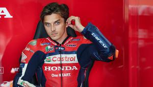 Pembalap Honda, Luca Marini. (Ronny Hartmann / AFP)