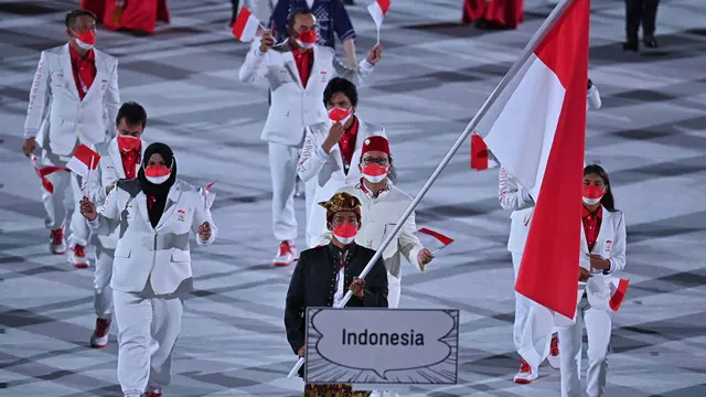 Foto: Pesona Baju Adat Bali yang Dipakai Rio Waida Pada Pembukaan Olimpiade Tokyo 2020