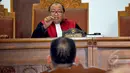 Hakim tunggal Riyadi Sunindyo memimpin menghadiri sidang lanjutan gugatan praperadilan kepada KPK di Pengadilan Negeri (PN) Jakarta Selatan, Rabu (8/4/2015).(Liputan6.com/Yoppy Renato)