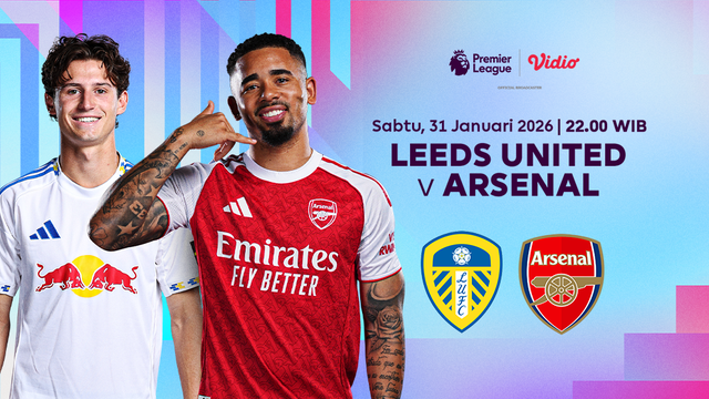 Saksikan Leeds United vs Arsenal eksklusif di Vidio. (dok. vidio.com)