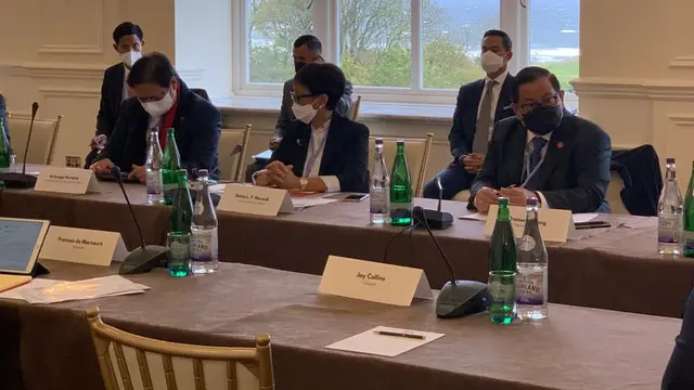 Para menteri mendampingin Presiden Joko Widodo (Jokowi) menghadiri rangkaian acara High Level Segment KTT COP26 di Glasgow-Skotlandia, pada 1-2 November 2021. Dok Kemenko
