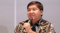 Maruarar Sirait memberikan keterangan saat pengumuman Satgas Independen Antimafia Bola Indonesia di Menara Danareksa, Jakarta Pusat, Rabu (20/09/2023). (Bola.com/Bagaskara Lazuardi)