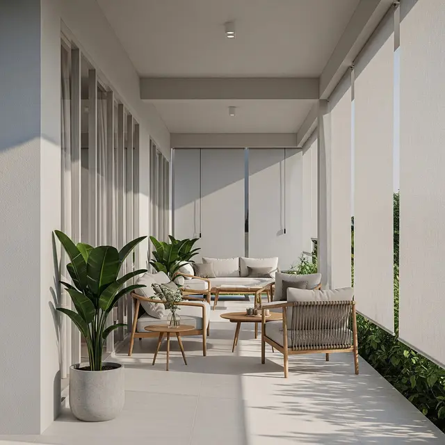 Model Teras Samping Rumah Minimalis Tanpa Pohon Besar