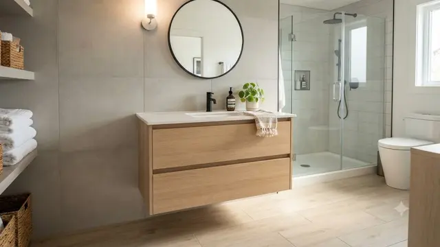 Wastafel dengan Kabinet Minimalis (AI Generated)