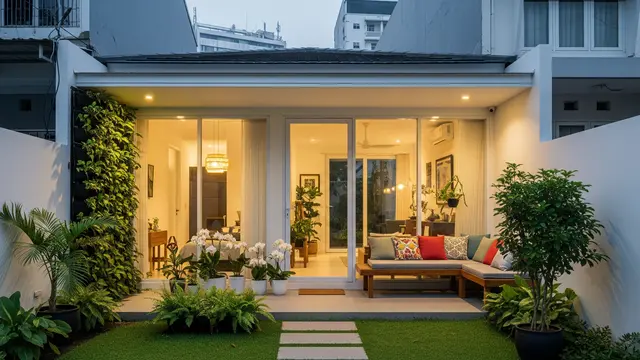 Inspirasi Model Rumah Kecil Tapi Terasa Luas di Lahan Sempit Perkotaan/ Ilustrasi AI