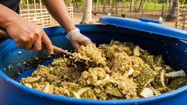 Cara Olah Kulit Durian Jadi Pakan Ternak