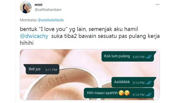 7 Curhatan Netizen Soal Bentuk 'I Love You' dari Pasangan Ini Bikin Baper