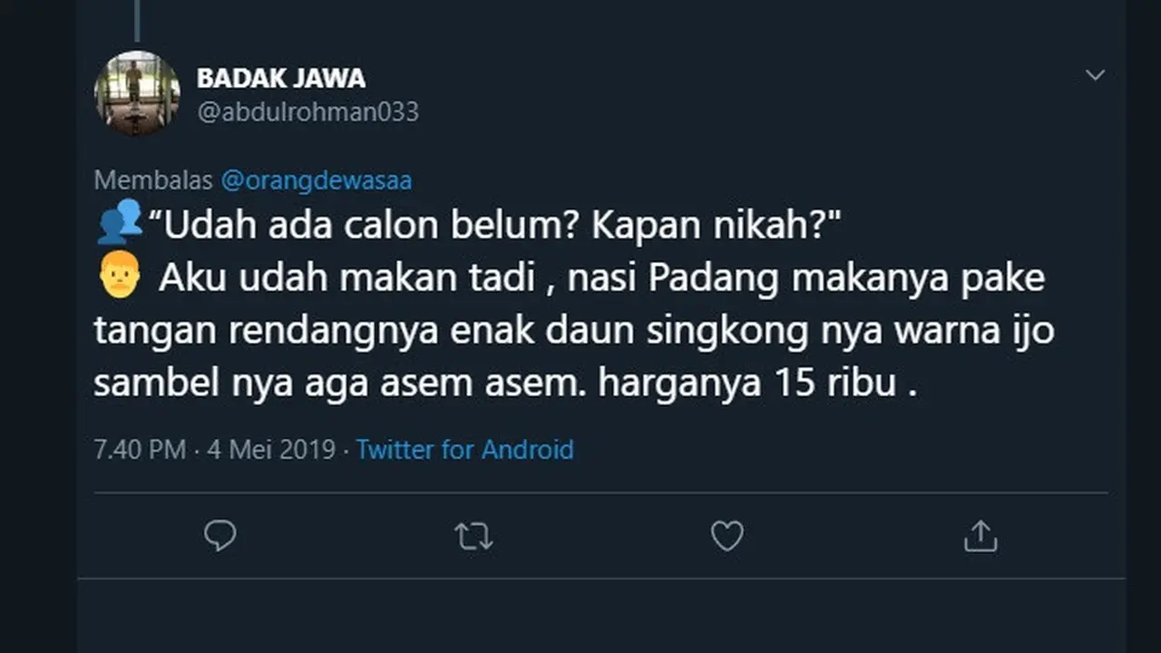 5 Jawaban Ngeles Ketika Ditanya Saudara Saat Hari Raya Lebaran