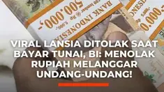Viral di media sosial sebuah potongan video seorang pria meluapkan kemarahannya lantaran salah satu gerai Roti'O menolak pembayaran rupiah tunai dari seorang lansia. Menanggapi kejadian ini, BI menegaskan penolakan tersebut bertentangan dengan ketentuan Undang-Undang Nomor 7 Tahun 2011 tentang Ma...