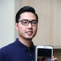 Preskon kelahiran Anak Rizky Kinos dan Nycta Gina (Andy Masela/bintang.com)