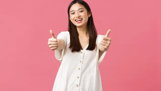 Ilustrasi wanita dengan aura positif