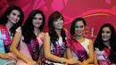 20 besar finalis siap memperebutkan gelar Miss Celebrity Indonesia 2014, Jakarta, (16/10/14). (Liputan6.com/Faisal R Syam)