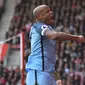 Bek Manchester City asal Belgia, Vincent Kompany. (AFP/Glyn Kirk)