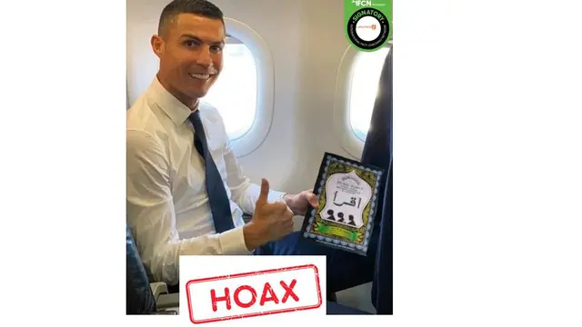 Cek Fakta Cristiano Ronaldo bawa buku Iqro