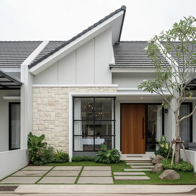 Model Fasad Rumah Kecil Tapi Terlihat Luas