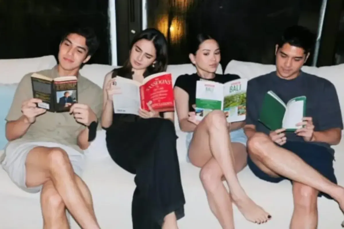 Syifa Hadju dan Alyssa Daguise saat diajak liburan Maia Estianty ke Bali