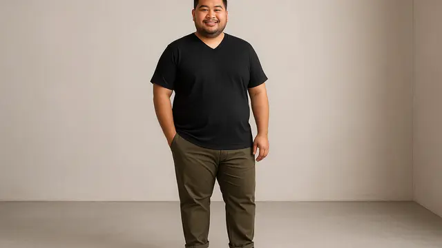 Ide Outfit yang Cocok untuk Pria Gemuk/Ilustrasi gambar oleh AI