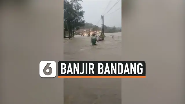 VIDEO: Ngeri! Detik-Detik Sungai Meluap Jelang Banjir Bandang Menerjang Brebes