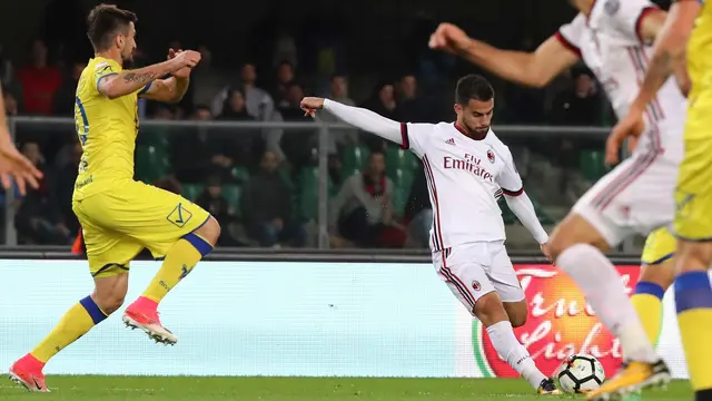 Liga Italia-ChievoVerona-AC Milan
