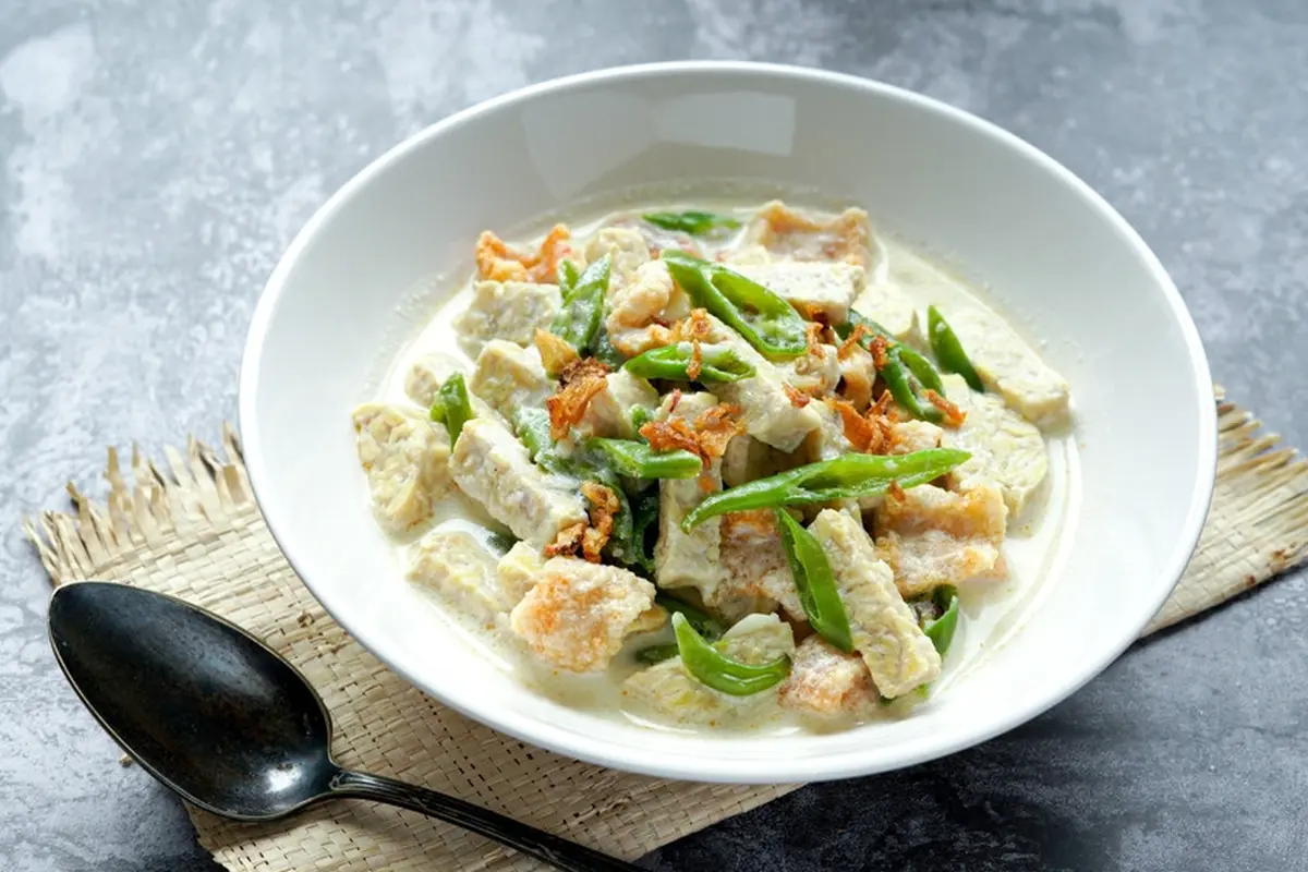 lodeh sayur tempe cabe hijau