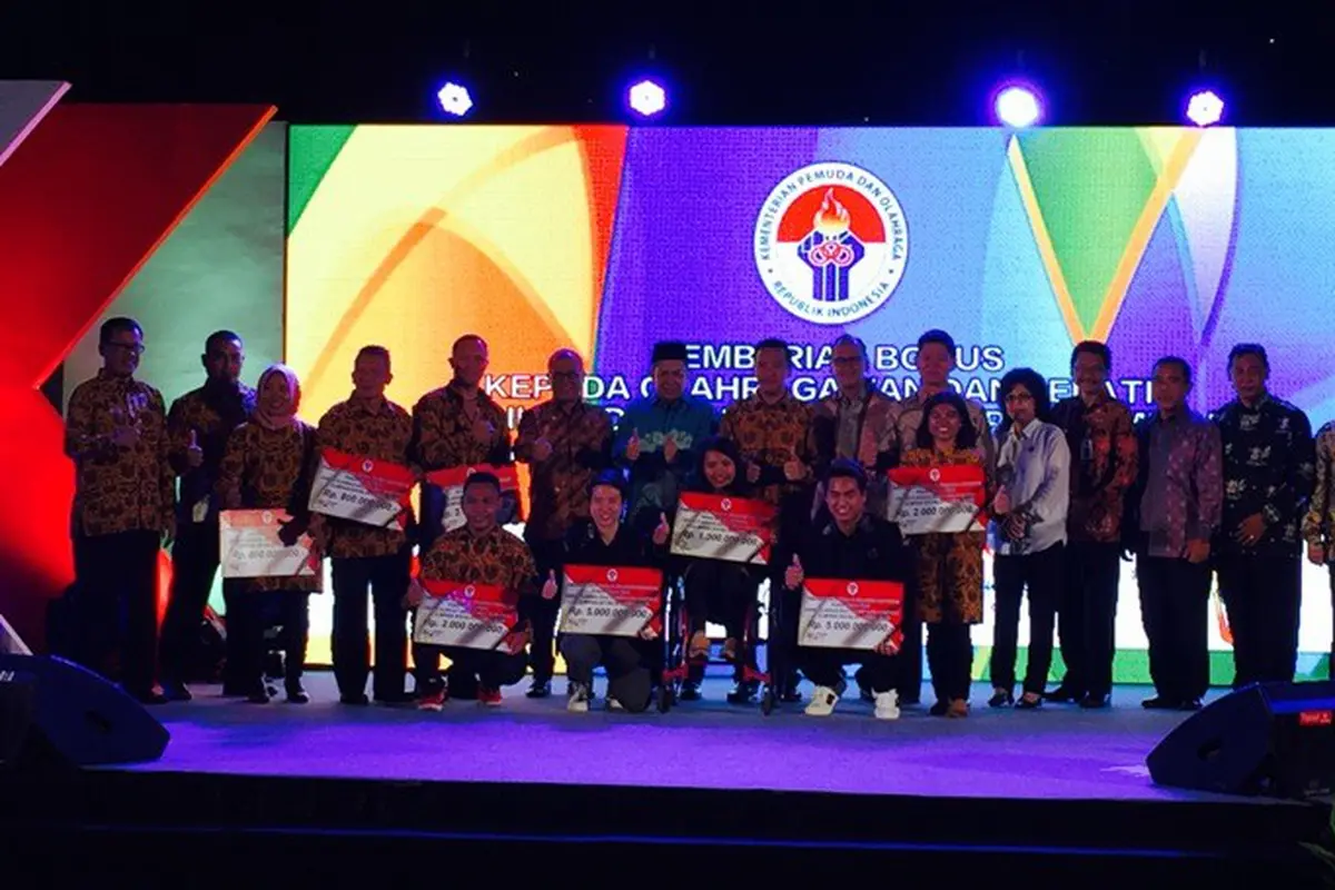 Penyerahan bonus Olimpiade dan Paralimpiade 2016.