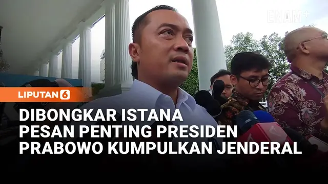 Diungkap Istana, Pesan Penting Presiden Prabowo Saat Kumpulkan Jenderal TNI Polisi