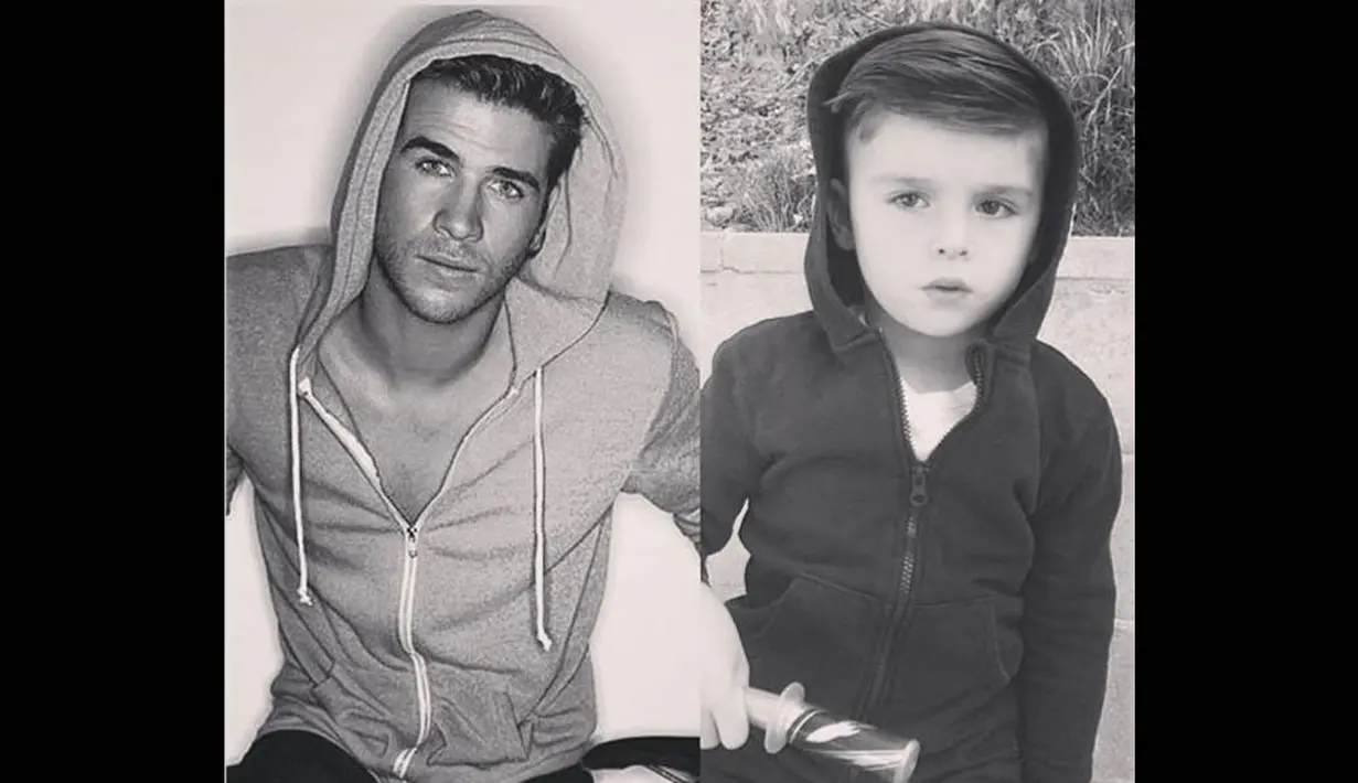 Dalam salah satu foto di Instagram, Ryan terlihat menirukan gaya aktor Liam Hemsworth. (instagram.com/ministylehacker)