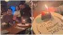 Potret keseruan para sahabat Taskya ketika memberikan kejutan ulang tahun. Tak hanya Taskya, sahabat Taskya juga turut bahagia atas bertambahnya usia artis kelahiran 1994 itu. Dalam momen perayaan ulang tahunnya, Taskya Namya tampil simpel dengan baju kaus sleeveless dan rok warna hitam. Rambut yang dibiarkan digerai semakin pancarkan pesona kekasih Ari Irham ini. (Liputan6.com/IG/@taskyanamya)