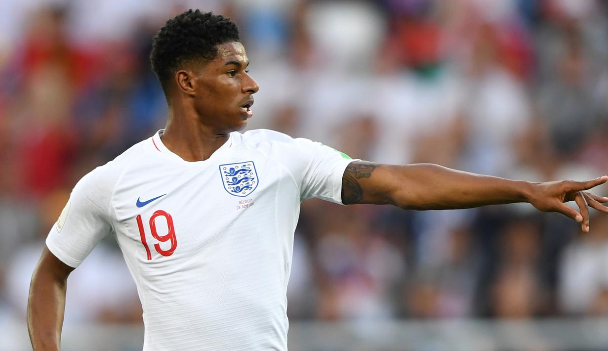 4. Marcus Rashford - Inggris. (AFP/Ozan Kose)
