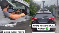 Mobil Google Maps nyasar (TikTok/@sibodasjeje)