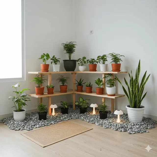 Desain Taman dalam Rumah Budget Rp 2 Juta by Gemini