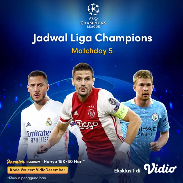 Jadwal Liga Champions Matchday 5