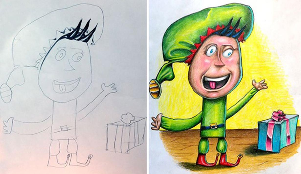 Sayang Anak Ayah Kreatif  Warnai Gambar  Anak Selama 