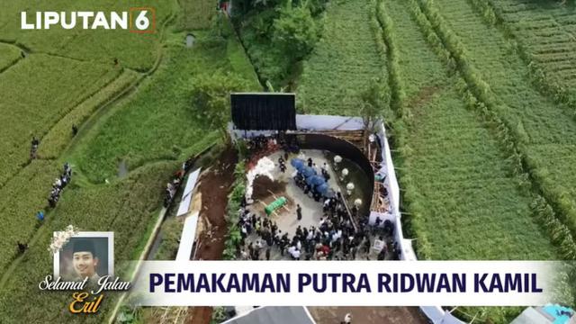 7 Momen Pemakaman Eril Putra Ridwan Kamil, Dikebumikan di Cimaung