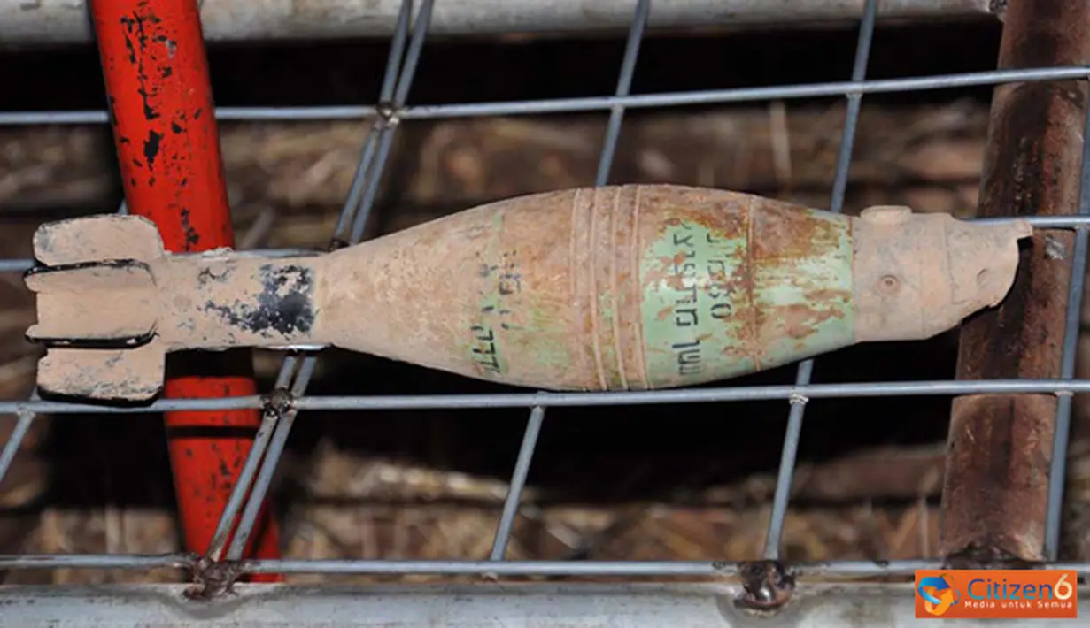 Citizen6, Lebanon: Penemuan UXO ini bermulai dari laporan seorang warga Al Qantara  atas nama Faisal Jaber pada saat ia sedang menggali pondasi rumahnya. (Pengirim: Badarudin Bakri)
 