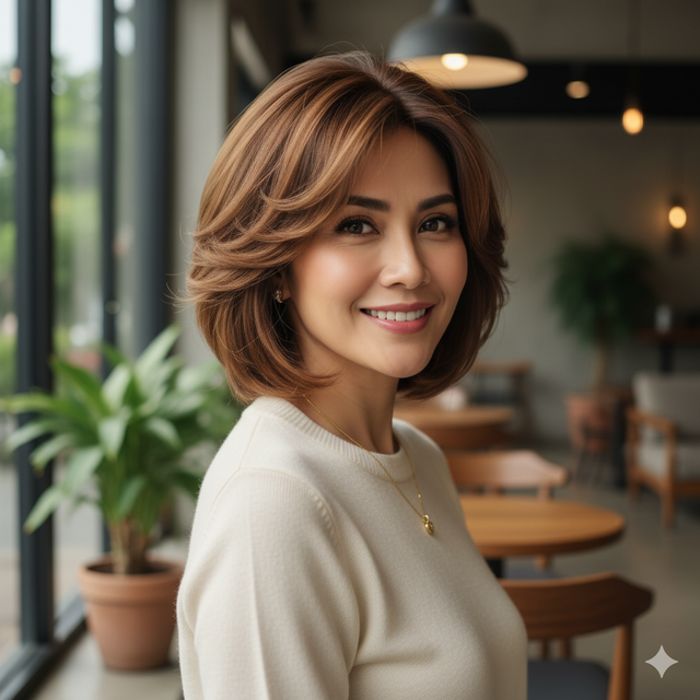 8 Model Rambut Pendek Wanita Usia 40-an, Bikin Tampil Awet Muda dan ...