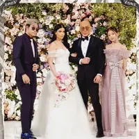 Nada dan Sabrina makin kompak, unjuk foto bareng di hari pernikahan. (Instagram @nada_tarina_putri)