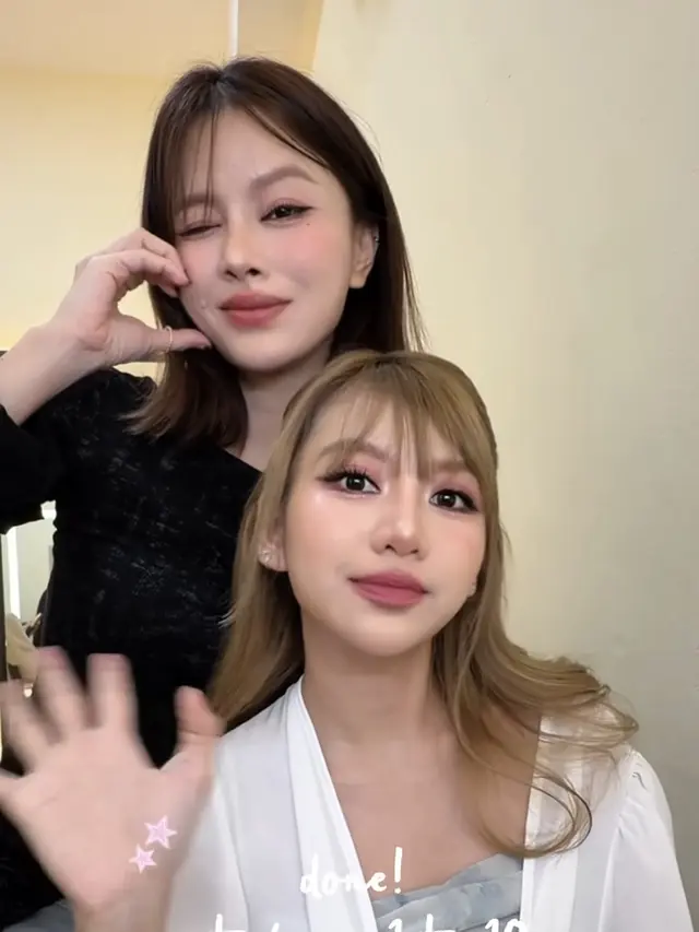 Hasil akhir  Makeup Ala Ghea Indrawari Viral. [fauziaahanum]