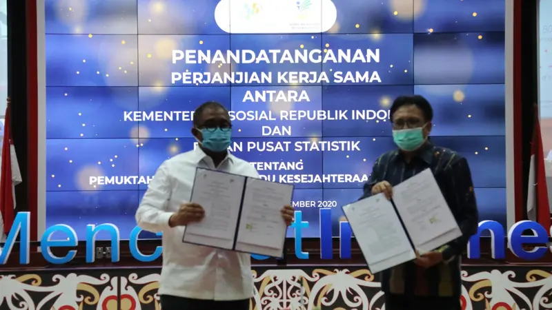 Kemensos dan BPS Sepakat Kerja Sama Pemutahiran DTKS Tahun 2021