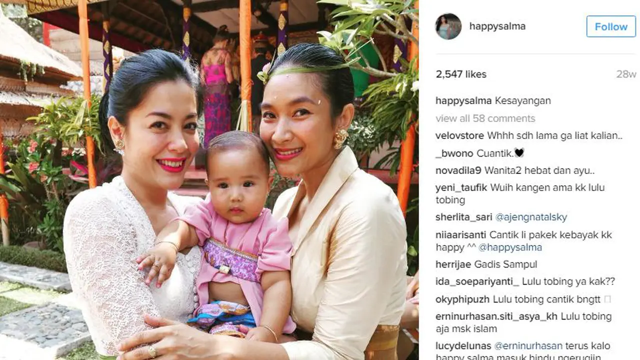 Lulu Tobing dan Happy Salma